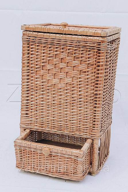 Ящик великий з шухлядою плетений натуральний Київ - фото 3