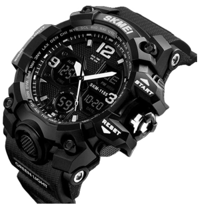 Годинники наручні SKMEI 1155BBK, ЧОРНИЙ, 6025 Дніпро - фото 3