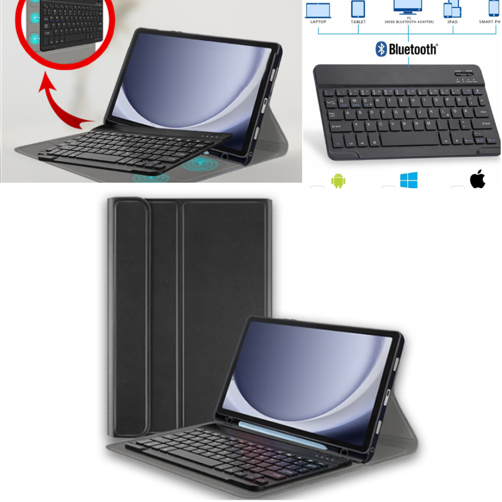 Універсальний чохол клавіатура на планшет 11” 26740 Луцьк - фото 1