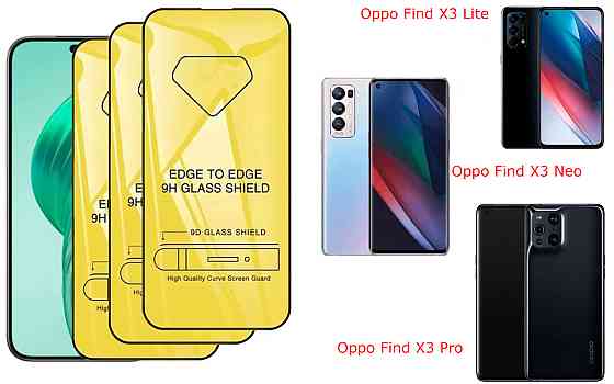 Захисне скло DefenzoGlass для Oppo Find X3 Lite, Find X3 Neo, Find X3 Pro – подвійна міцність Київ