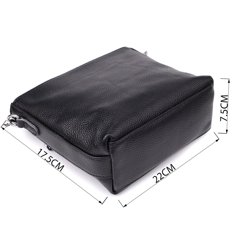 Женская сумка на плечо из качественной натуральной кожи Vintage 22914 Черный Киев - изображение 4