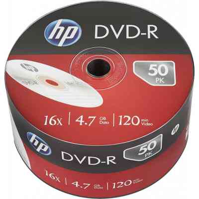 Диск DVD HP DVD-R 4.7GB 16X IJ PRINT 50шт (69302/DME00070WIP-3) Винница