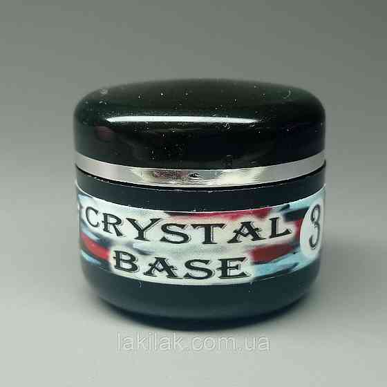 Crystal base Mi #3 (молочна база з червоною і чорною поталлю) 5мл (баночка) Херсон