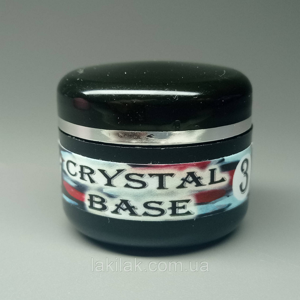 Crystal base Mi #3 (молочна база з червоною і чорною поталлю) 5мл (баночка) Херсон - изображение 1