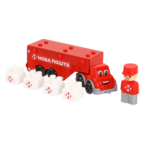 Іграшка Конструктор Фура Нова пошта металевий Технок 1КМФНП Житомир - фото 5