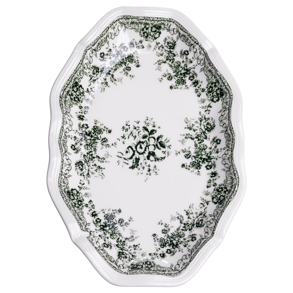 Yiwu Столовий набір посуду 32 предмети на 6 осіб Vintage Elegant порцеляновий Чорний YY78-7A Коломия - фото 3