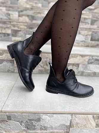 Ботильйони жіночі KRISTINA чорні натуральна шкіра весна-осінь 37р.39р. (3268) Коломия