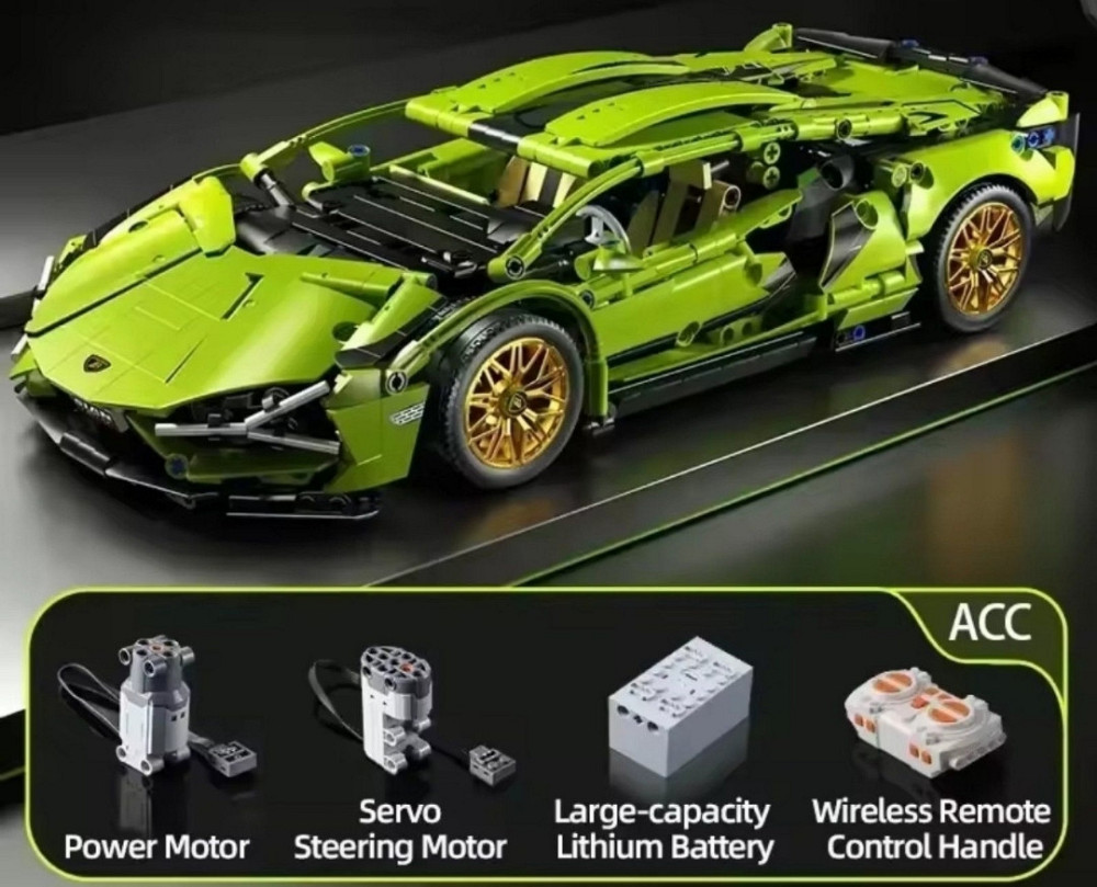 Конструктор 1в1 Technic Lego Lamborghini Sian с Управлением 1314 шт. Харьков - изображение 2