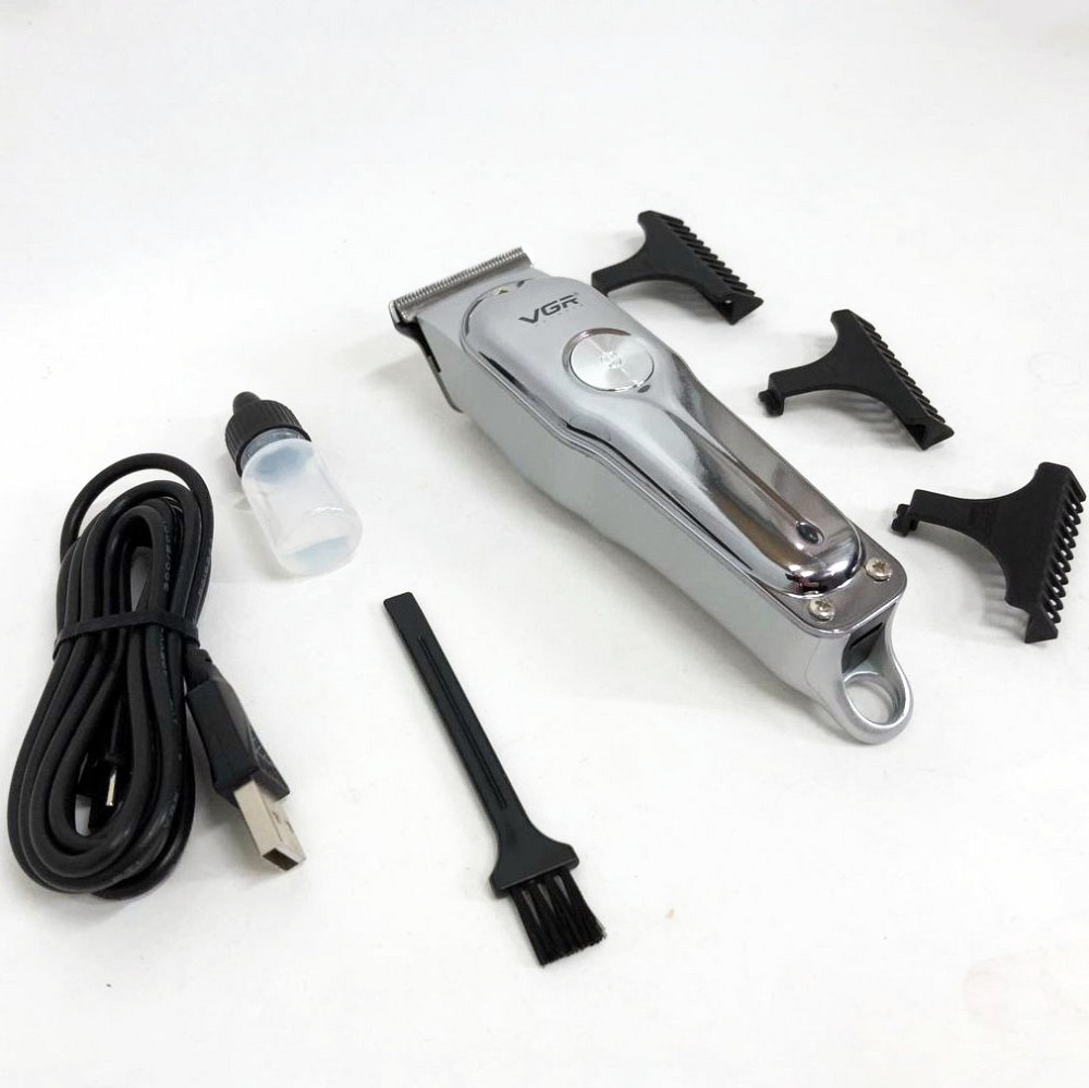 Електрична акумуляторна машинка для стрижки VGR, Професійна машинка для гоління голови HV-27 Львів - фото 3
