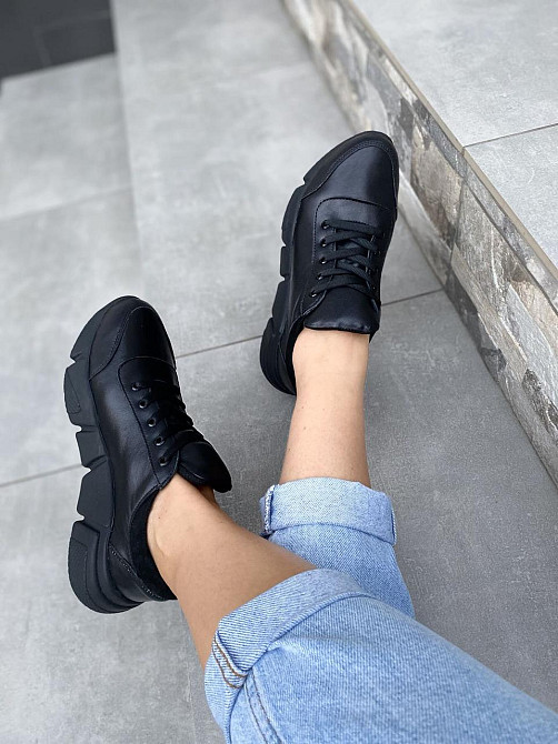VLADEKS Кросівки жіночі VLADEKS 1074/1 чорні (весна-осінь, шкіра натуральна) (4125) Коломыя - изображение 2