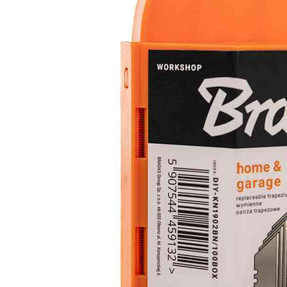 Сменные трапециевидные лезвия 19 мм NEUTRAL в пластиковом магазине с подачей, 100 шт, DIY-KN1902BN/100BOX Киев