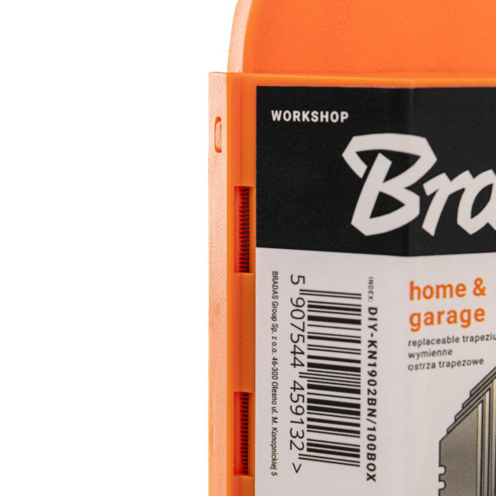 Змінні трапецієподібні леза 19 мм NEUTRAL в пластиковому магазині з подачею, 100 шт., DIY-KN1902BN/100BOX Київ - фото 3