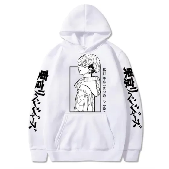 Худі, біла аніме для підлітка хлопчика 2765868017 розмір 160 см Дніпро