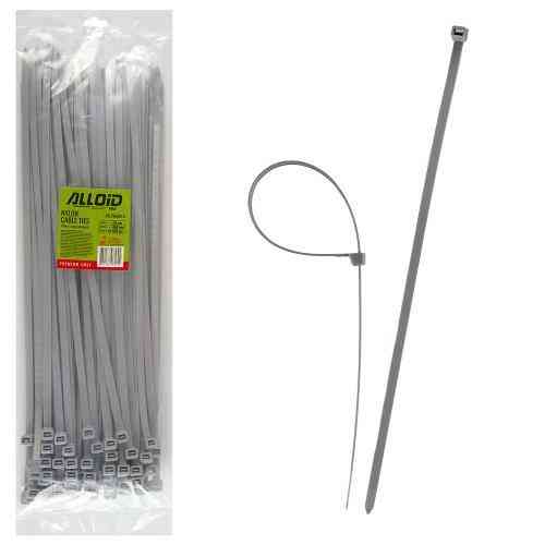 Хомут пластиковий Alloid 7.6 х 400 100 шт./уп. сірий Одеса
