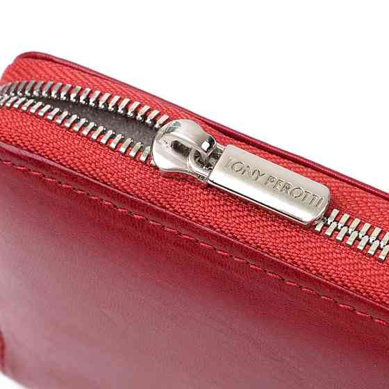 Жіночий гаманець на одне відділення з гладкої натуральної шкіри Tony Perotti 20861_1 (2943 rosso) Червоний Київ