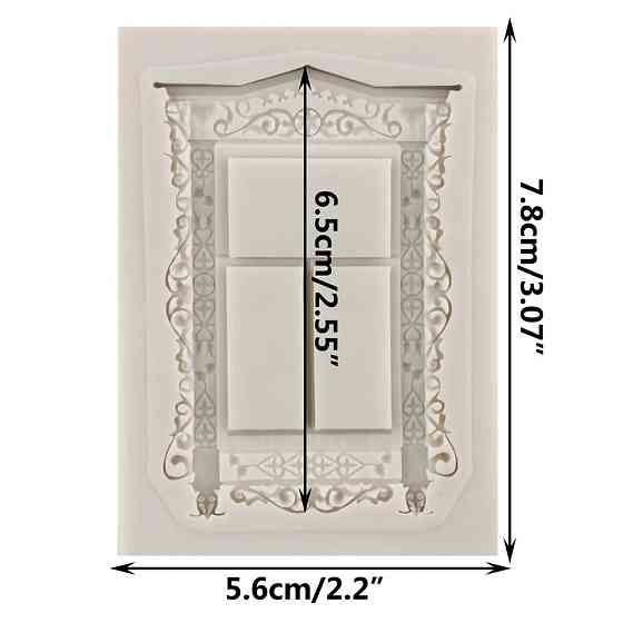 Молд силиконовый Окно 78 на 56 см серый Киев