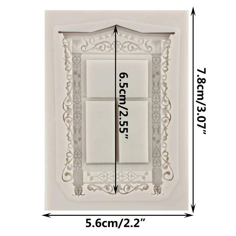 Молд силіконовий Вікно 78 на 56 см сірий Київ - фото 2