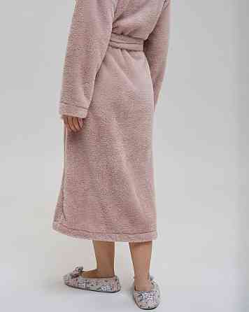 Теплий однотонний жіночий халат Nicoletta Queen — Велюрсофт 94118 S Київ