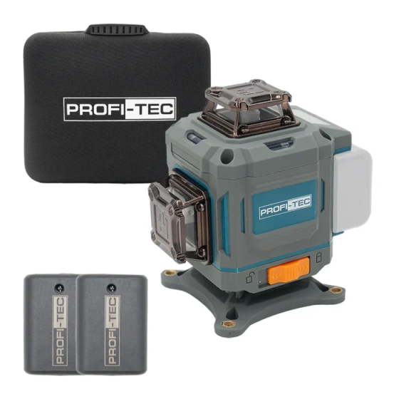 Лазерний нівелір PROFI-TEC PGL 4D 1640 (40 м, 16 ліній, зелений промінь) Київ