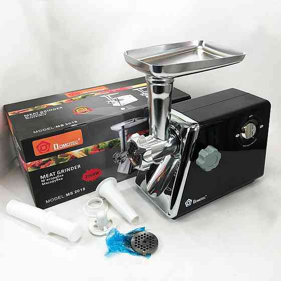 Мясорубки профессиональные Domotec, Лучшие мясорубки, Электро мясорубка-соковыжималка кухонная для дома WH-52 Львов