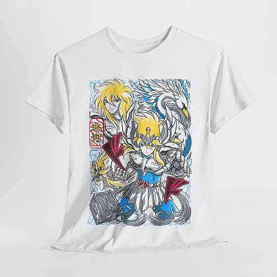 Футболка аниме Кисне Хйога Саинт Сеийа оверсайз (S/M/L) Черний AnimeJ0696 Днепр