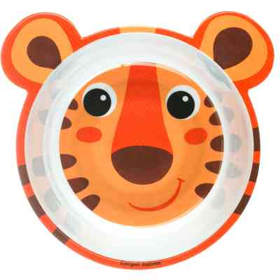 Тарілка дитяча Canpol babies антипідслизгова з вушками 490 мл Помаранчева (4/520_ora) Вінниця