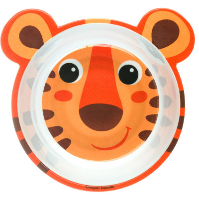 Тарелка детская Canpol babies антиподслизистая с ушками 490 мл Оранжевая (4/520_ora) Винница - изображение 2