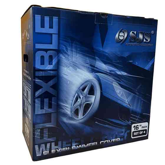 Автомобильные модельные колпаки R16 Peugeot NEW 416 4шт, SJS, серебристые Винница