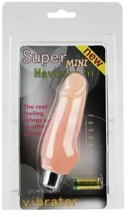 Реалістичний вібратор - Super Mini Vibrator Flesh Sex Aura Київ - фото 1