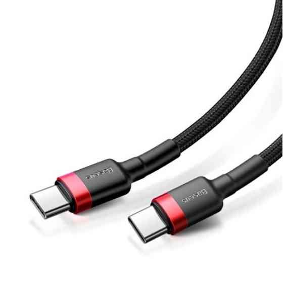 Кабель BASEUS CATKLF-H91 Cafule Flash Charging Cable Type-c 3A 2M черный/красный Киев