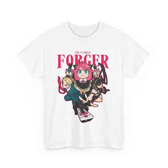 Футболка для мальчика аниме Шпион и семья оверсайз (рост от 165 до 180 ) Черний AnimeJ0442m Днепр