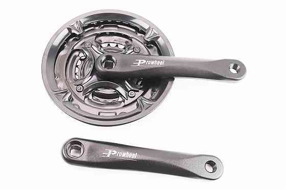 Шатуни "квадрат" 170мм, 42.34.24T MTB, алюмінієві, чорні MA-AC49 (в упаковці) Київ