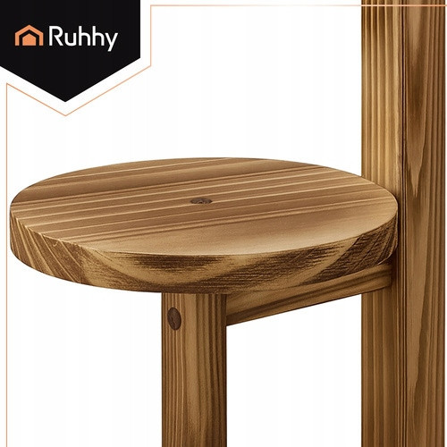 Подставка деревянная для цветов 86 см на колесах Ruhhy (26041) Нововолынск - изображение 2