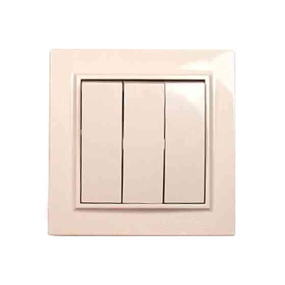 Выключатель тройной, Enzo латте Днепр