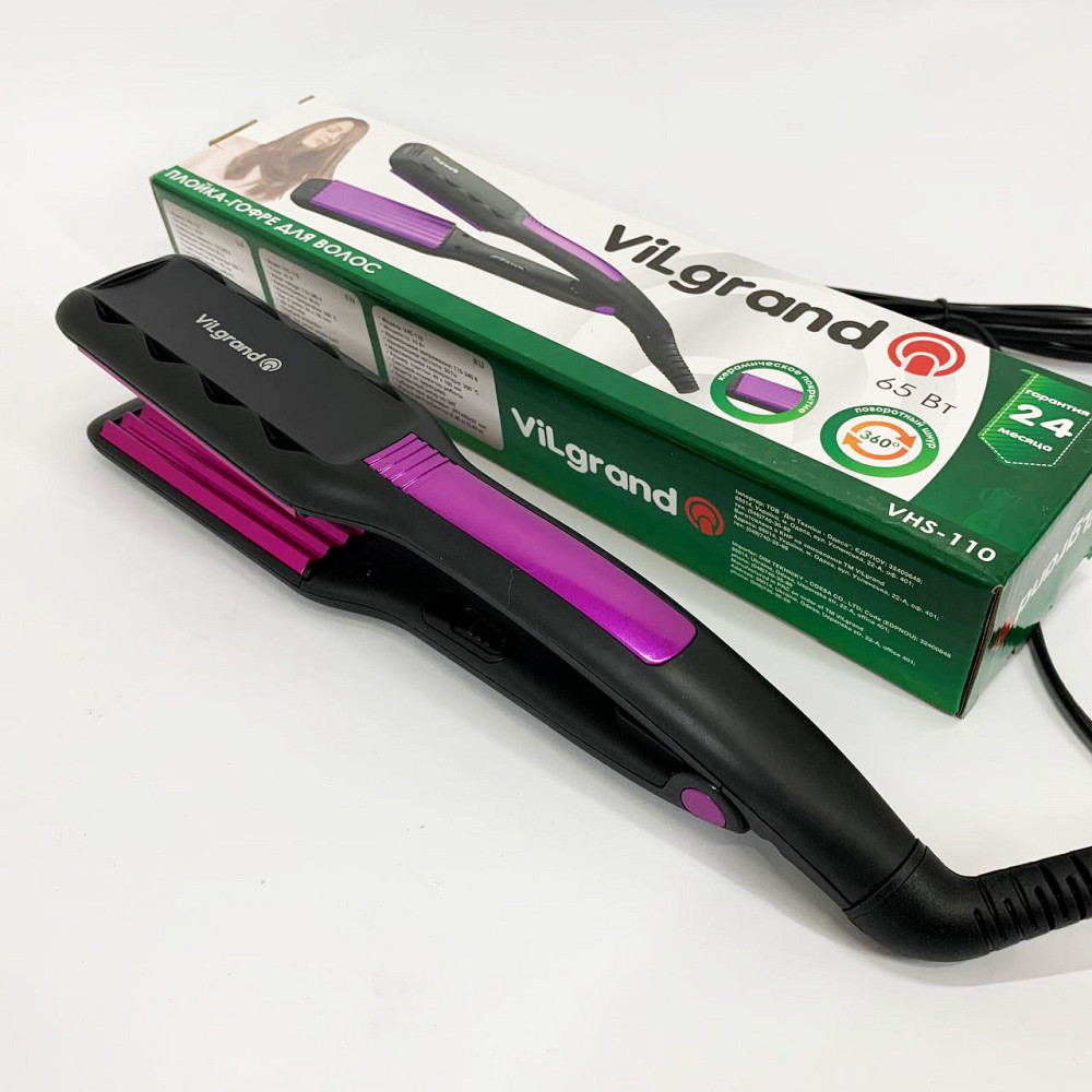 Плойка-випрямляч, Щипці для кучерявого волосся, Щипці гофре для вирівнювання волосся EU-58 Львів - фото 7