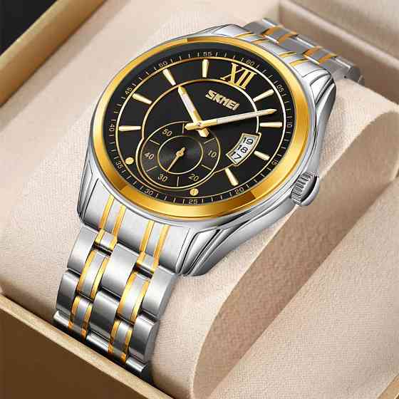 Наручні брендові годинники наручні чоловічі SKMEI, Кварцові чоловічі годинники на браслеті QG-84 Івано-Франківськ