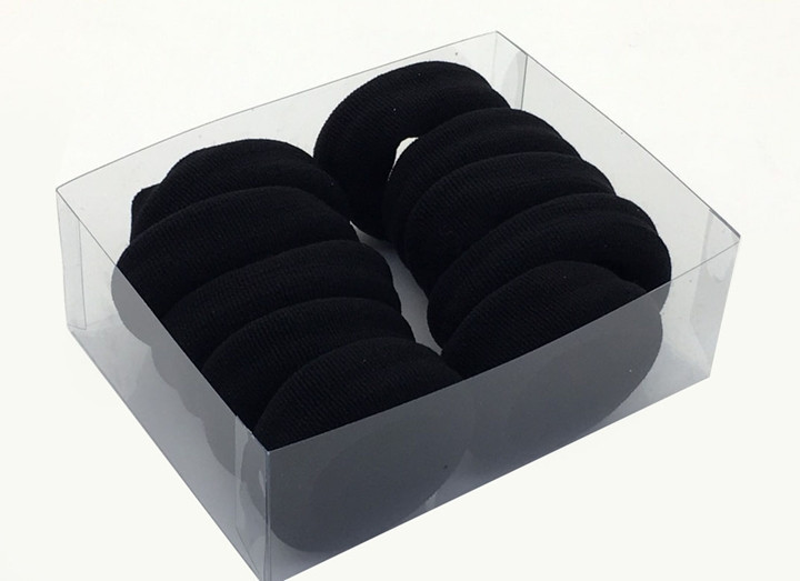 Резинка для волос черная набор 12 шт Киев - изображение 1