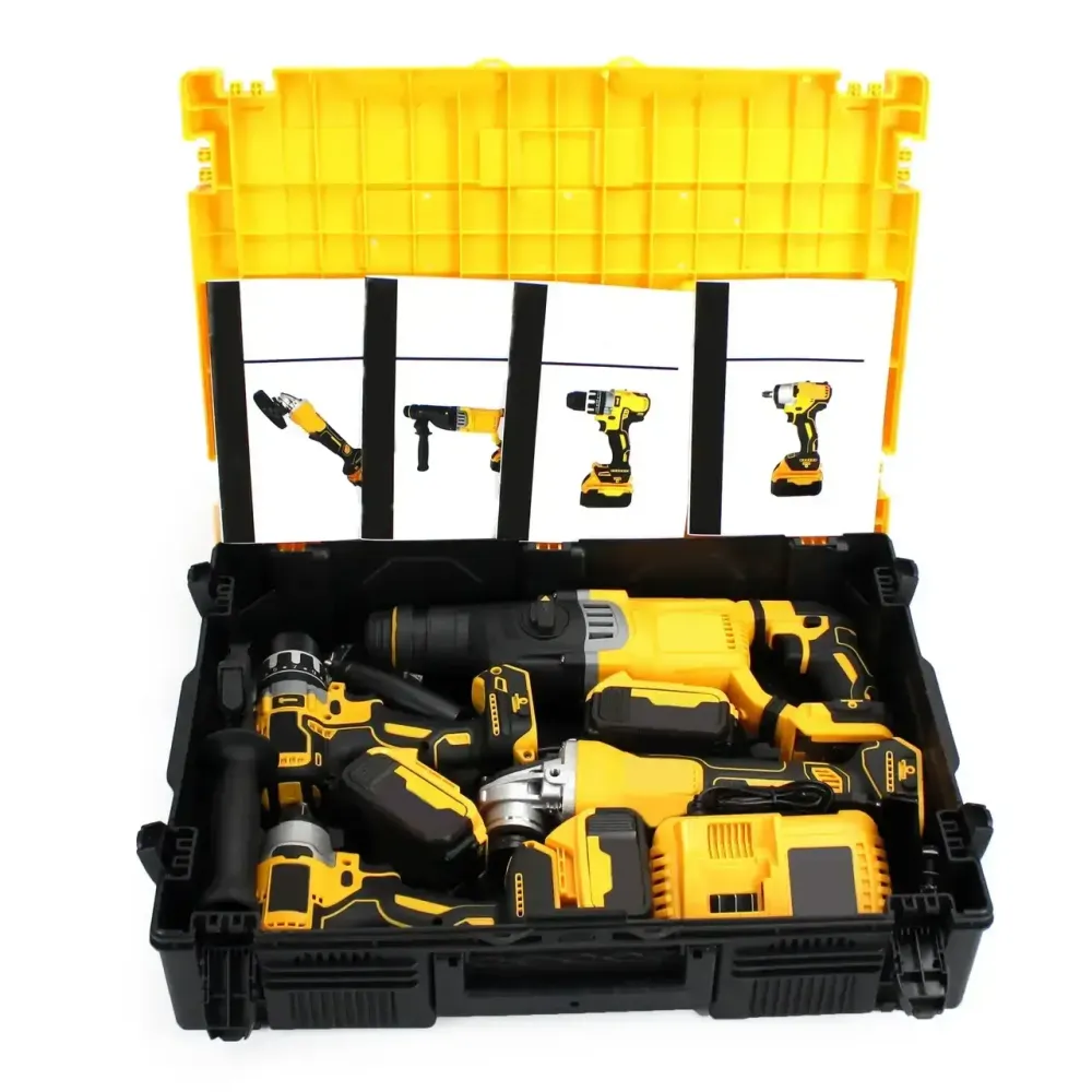 Набор 4 в 1 на аккумуляторах Гайковерт Шуруповерт | Перфоратор | Болгарка Коломыя - изображение 3