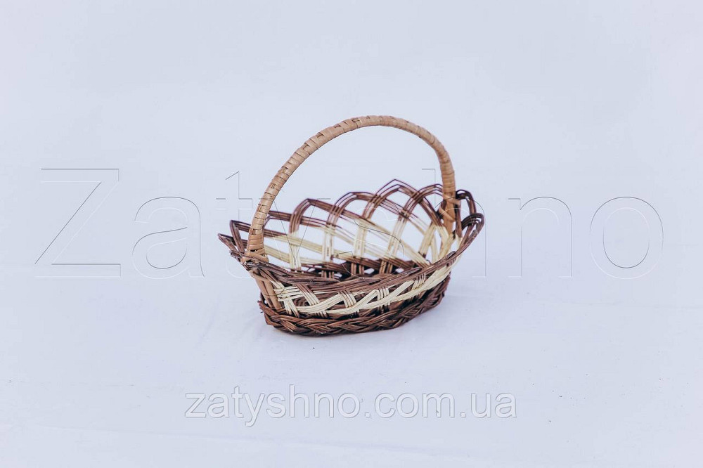 Плетеная корзина из лозы маленькая красивая | корзина пасхальная | корзина на Пасху Киев - изображение 3