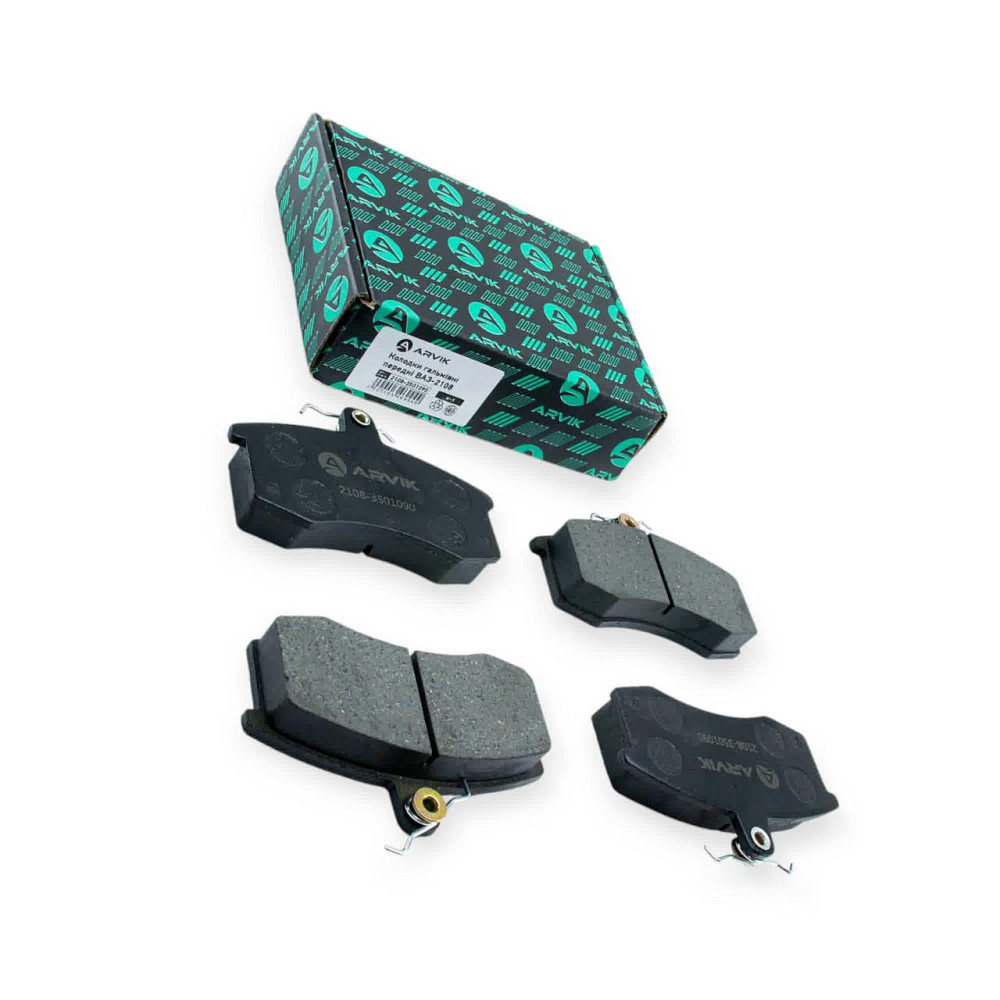 Колодки 2108, 2109, 21099, 2113-2115 передні (к-кт 4 шт) гальмівні Мукачево - фото 1