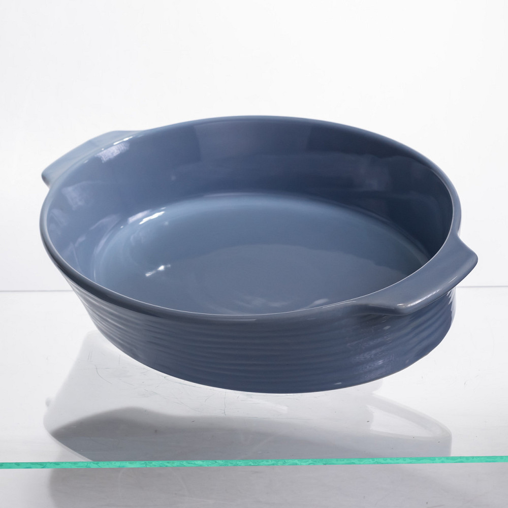 Yiwu Форма для запікання овальна 36×22,5×7 (см) 2 літри Блакитна S1288 Коломия - фото 3