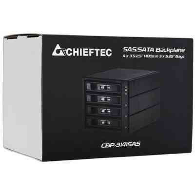 Бэкплейн Chieftec 3x5.25"/4x3.5" Hot-Swap Aluminium (CBP-3141SAS) Винница