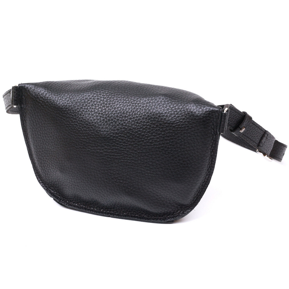 Шкіряна жіноча бананка Shvigel 16373 Чорний Київ - фото 2