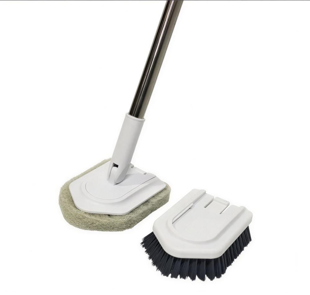 Універсальна швабра для прибирання 2 насадки щітка+віник HP-35015-62 Коломыя - изображение 2