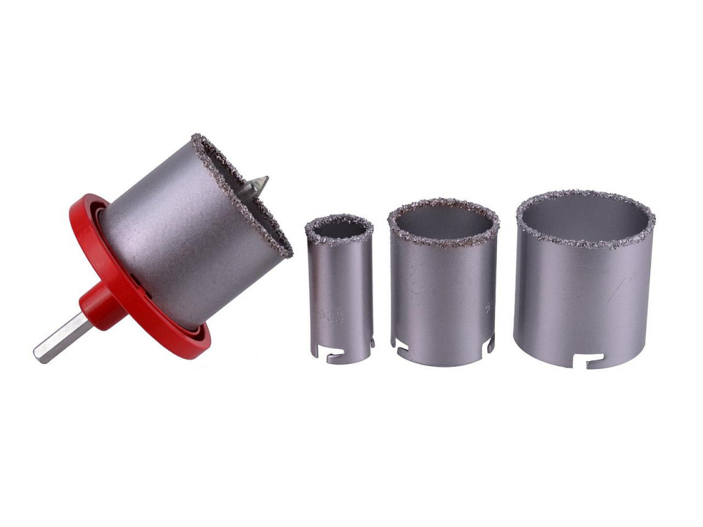 Коронки вольфрамові "GEKO" для керамічної плитки [к-т 4шт](33, 53, 67, 73мм) Киев - изображение 1