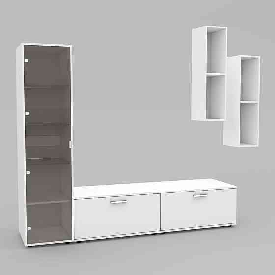 Стенка в гостиную Hugo-2, Белый, 2060х520х1700 Львов