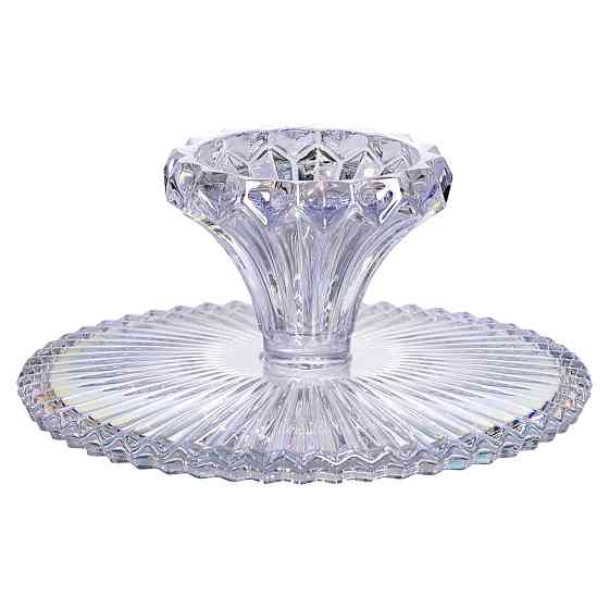 Yiwu Тортівниця на ніжці Ø26 см скляна кругла HP-19-148 Коломия