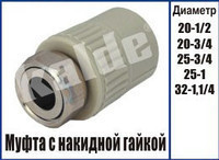 Муфта накидная гайка Kalde МНГ ∅ 20х3/4