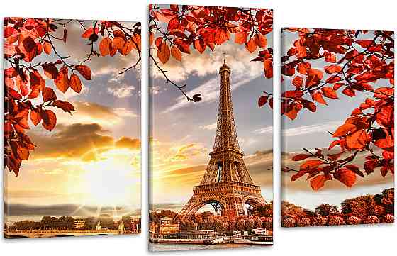 Модульная картина Париж Осень Art-189_3 Киев