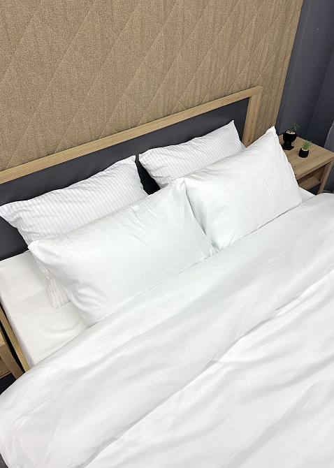 Комплект постельного белья, Decorator SOFTY UNO Bianco Евро 200х215 Белый (88-083) Киев - изображение 7